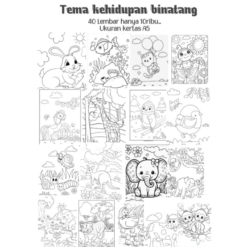 

Kertas Mewarnai A5