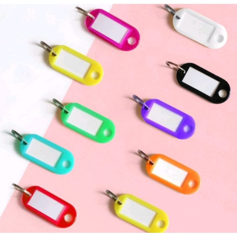 Tag Gantungan Kunci Label Nama / Keychain Name Tag / Gantungan Kunci Nama