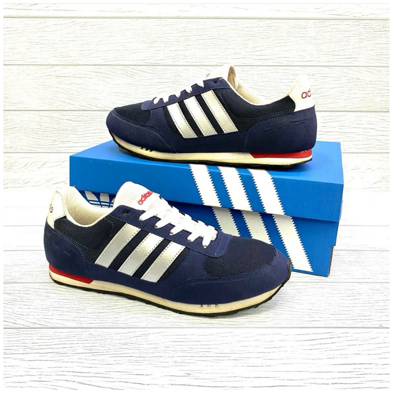 KHARINHO.STORE - ADIDAS NEO CITY RACER SEPATU SNEAKERS PRIA Original 100% Kualitas Import, SEPATU SN