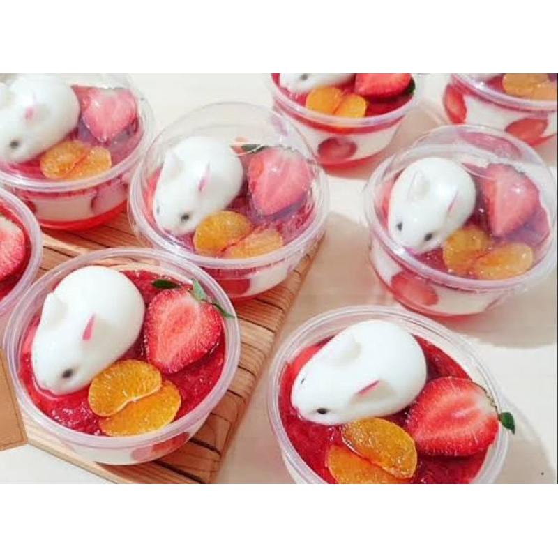 

Puding Kelinci Strawberry
