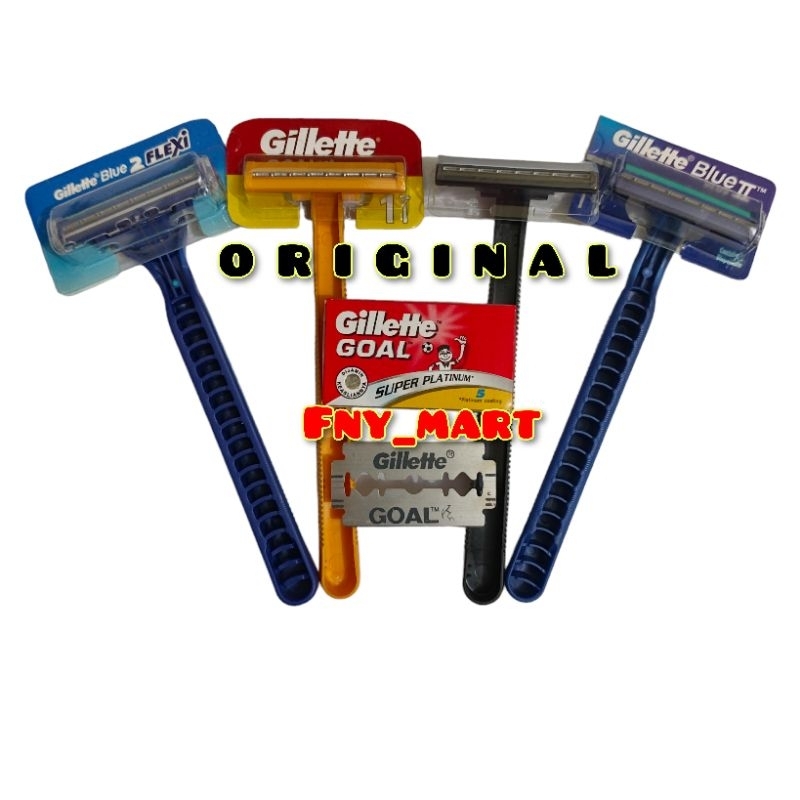 Gillette Silet Goal Original | Gillette Blue Kuning Silet | Pisau Cukur Alat Cukur Janggut Kumis Gil