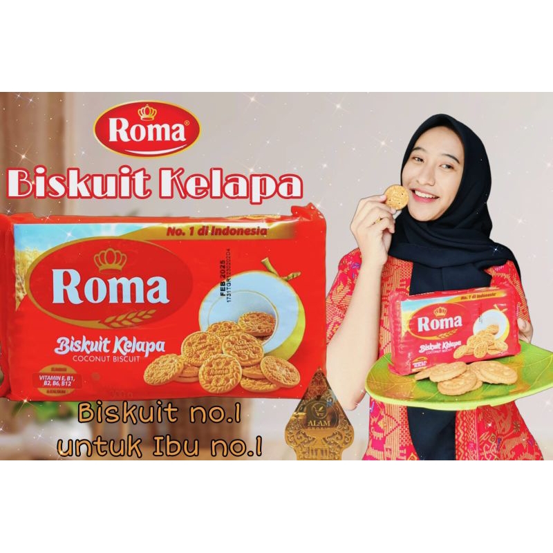 

ROMA Biskuit Kelapa 300gr 1PCS