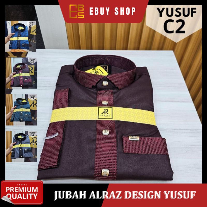GAMIS ALRAZ  LENGAN PENDEK YUSUF JUBAH AL RAZ WARNA KATUN PREMIUM JUBAH SAUDI IKAF