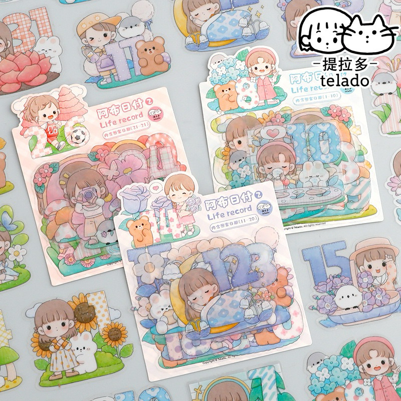 

[B701] Tas Granul Tirado Abu Rifu 2 Seri Stiker Dekoratif Bahan Kartun Lucu Kreatif Gaya Ins 3 Jenis