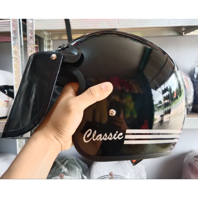 HELM BOGO CLASSIC GARIS TIGA DEWASA SNI