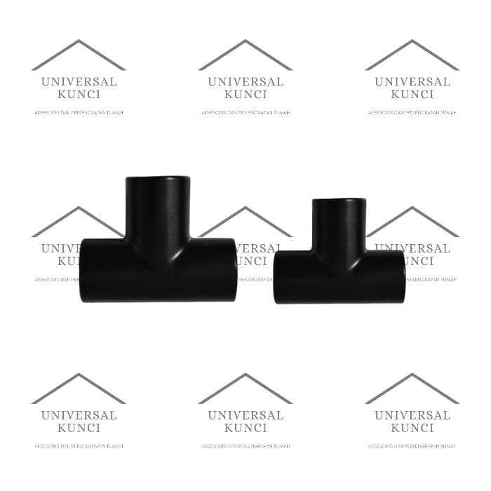 KONEKTOR PIPA T GLASS CLAMP CONECTOR PIPA KUNINGAN HITAM