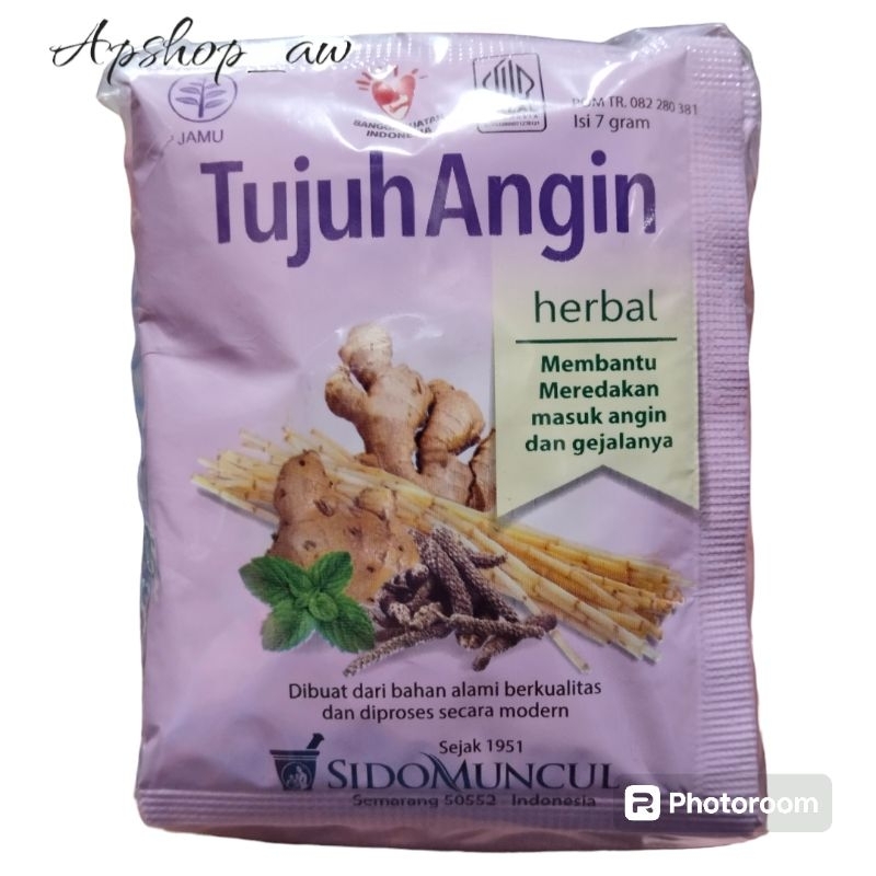 

Jamu Tujuh Angin SidoMuncul - 10 sachet