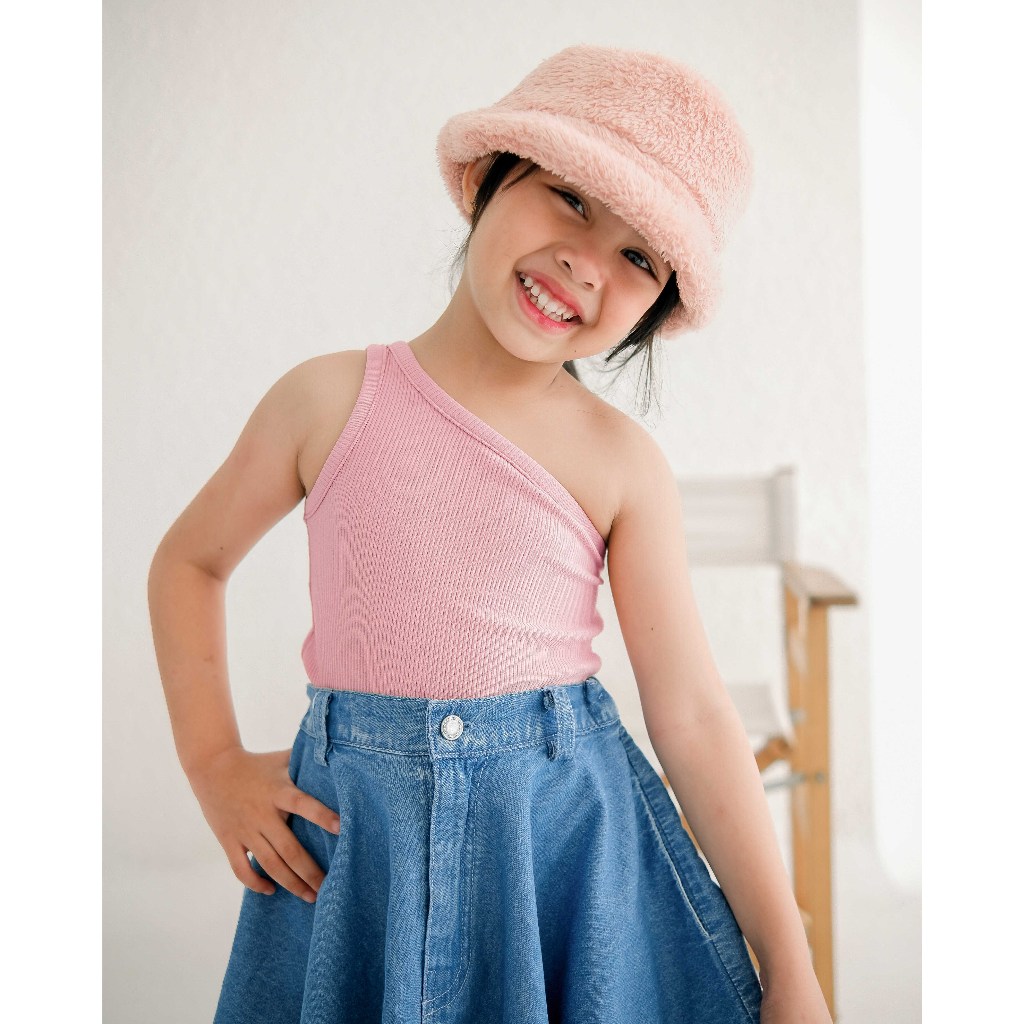 TATIANA ONE SHOULDER TOP | One Shoulder Tanktop | Atasan Anak Perempuan | One Shoulder Top