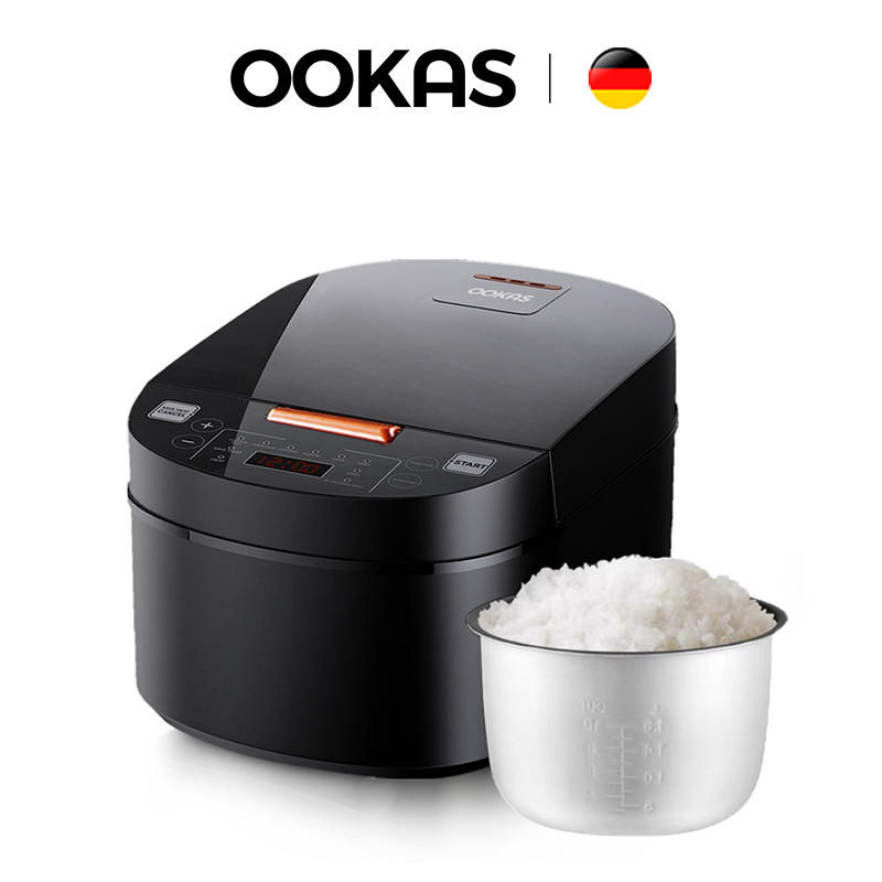 OOKAS Magic Com Digital Rice Cooker Penanak Nasi Digital Elektrik Low Watt 3.5L/6L Baja tahan karat