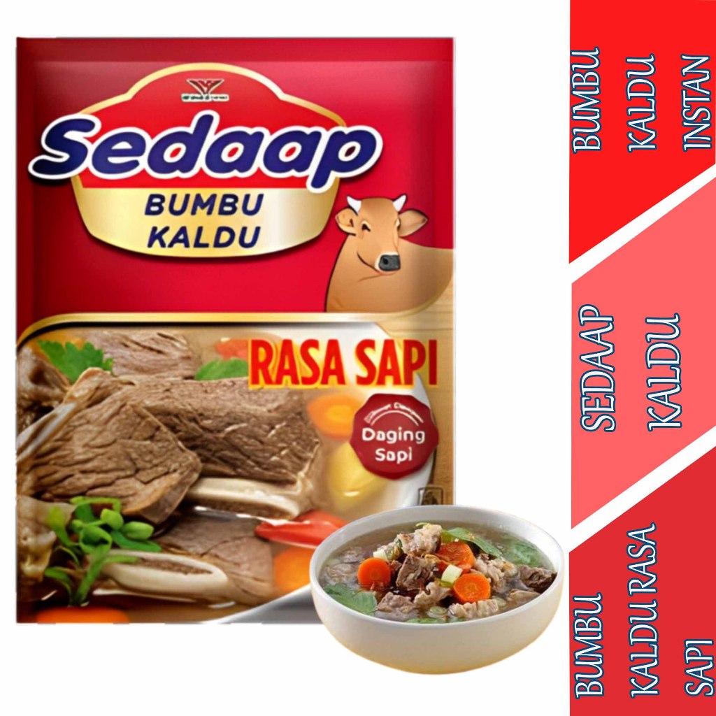 

Bumbu Kaldu Rasa Daging Sapi - Sedaap - Bumbu Kaldu Instan - 100gr