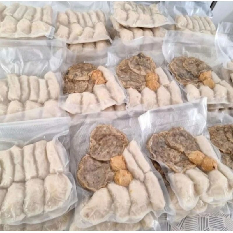 

(PEMPEK NIKMAT 88) Paket pempek nikmat frozen packing vakum