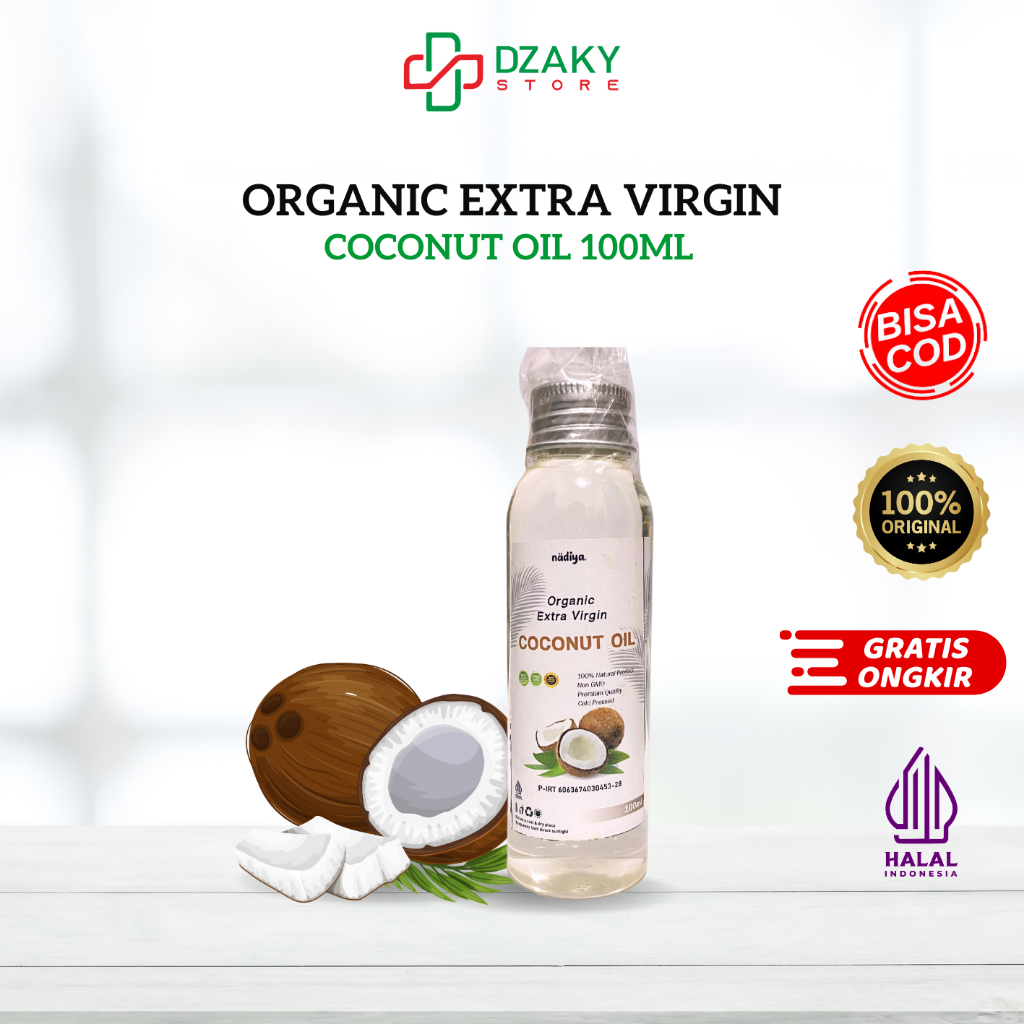 

EVCO Extra Virgin Coconut Oil 100 ml Minyak Kelapa Murni Asli VCO Perasan Pertama Kualitas Terbaik