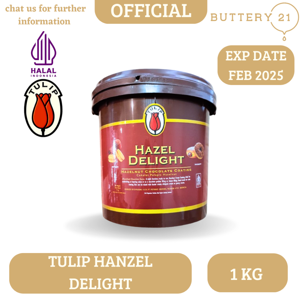 

TULIP HANZEL DELIGHT 1 KG/TULIP HANZELNUT CHOCOLATE COATING 1 KG