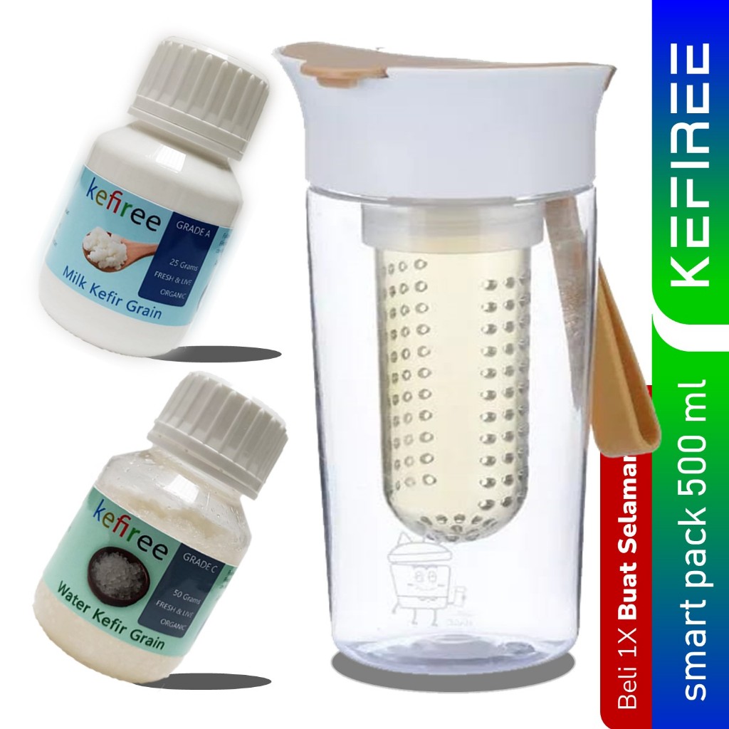 

Bibit Kefir - Kefir Grain - Smart Pack Kefiree - 500 ml