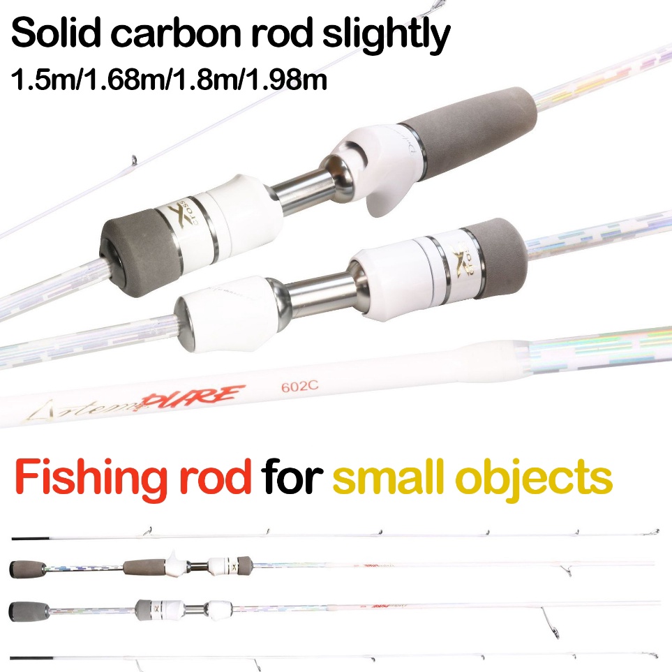 Indonesia SpotUltralight joran pancing daido 15 165 18 198 cm gagang busa full karbon padat ring fuj