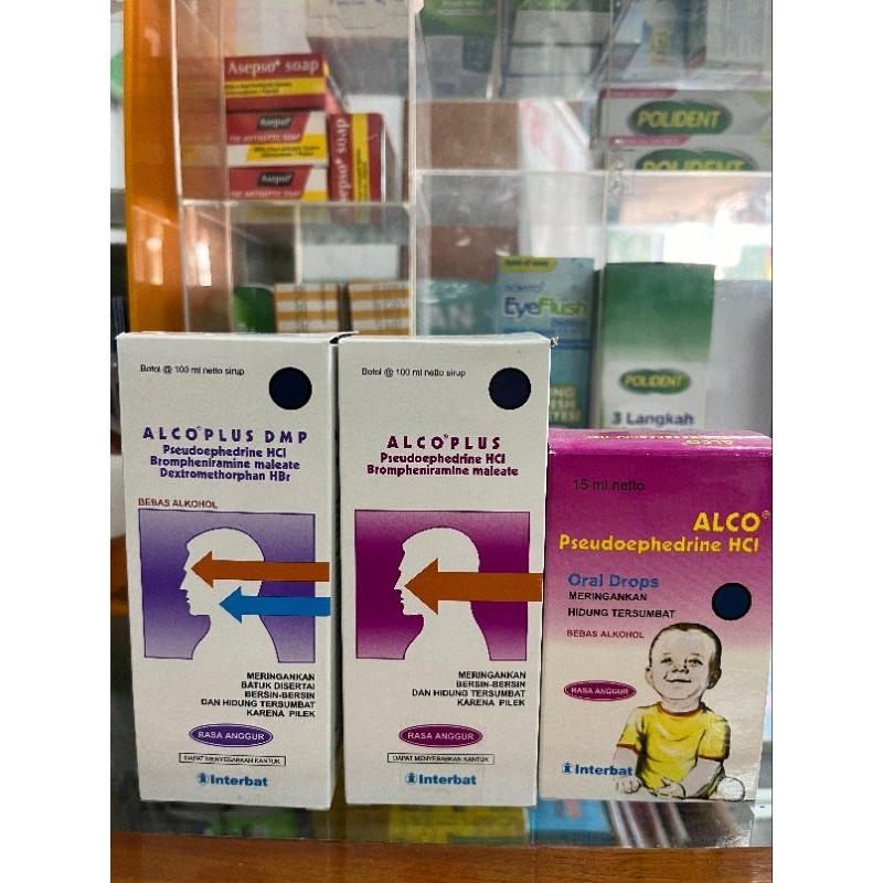 ALCO DROP 15ML, ALCO PLUS 100ML, ALCO PKUS DMP 100ML