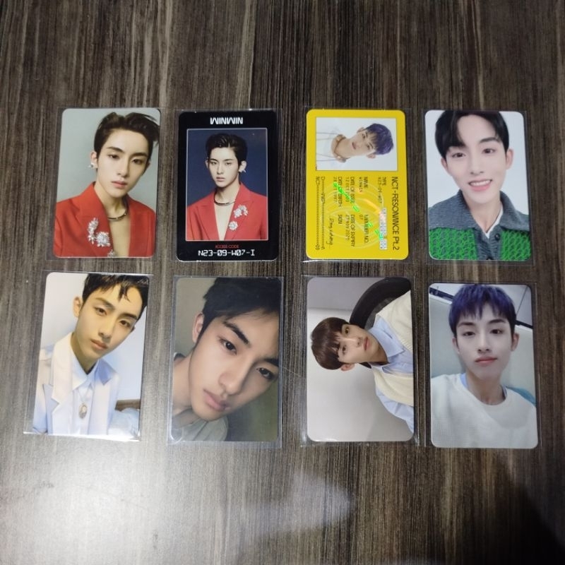 pc photocard winwin nct 2020 resonance past future arrival departure ver id card access card ac pob 