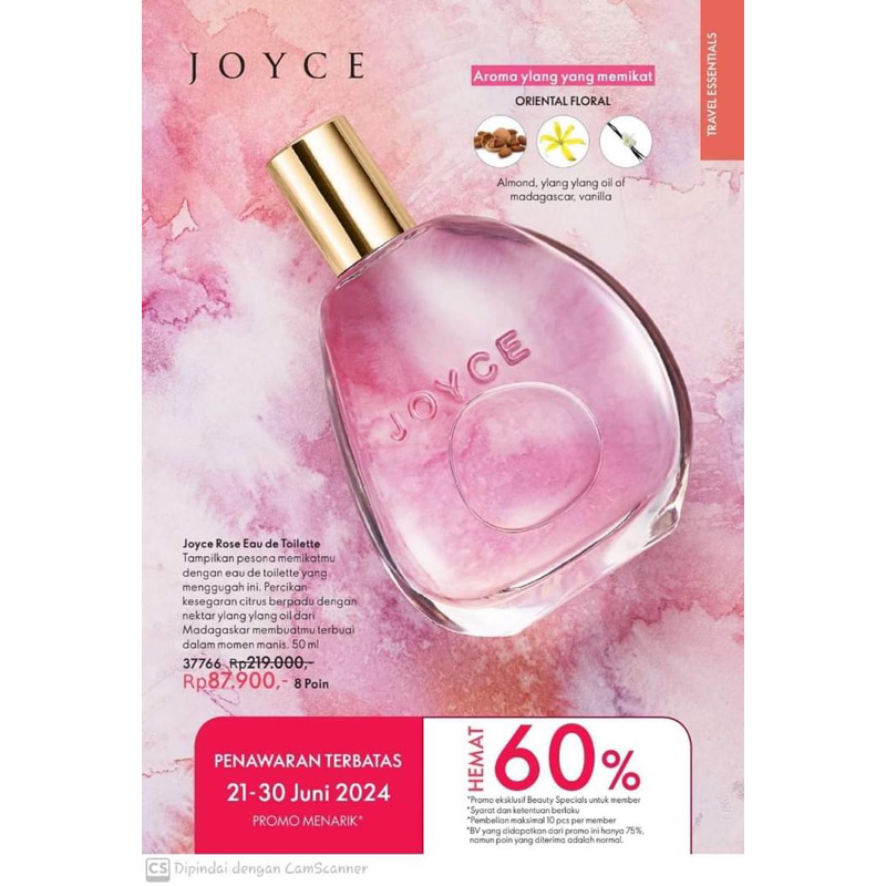 joyce oriflame parfume