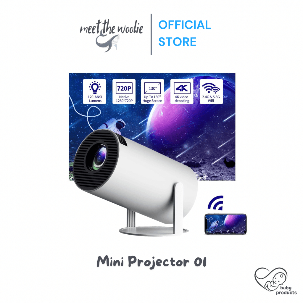 Mini Projector 4K Portable Android Home Theater Staycation