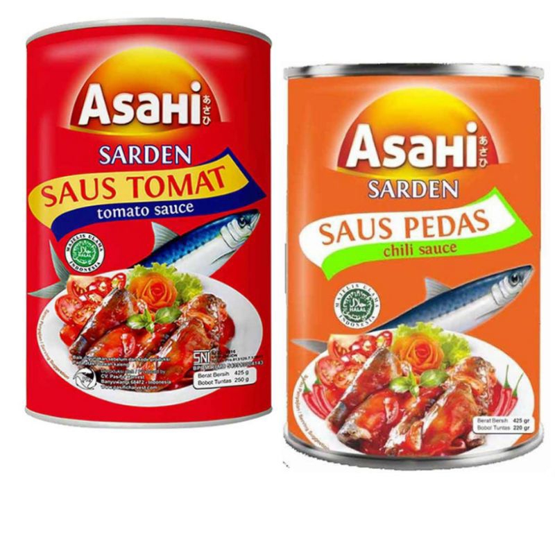 

(instant saja) Asahi Sardines Saus Pedas Tomat sarden kaleng