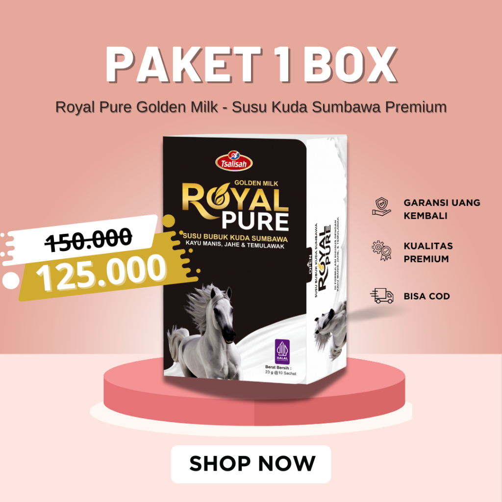 

[PAKET 1 BOX] SUSU KUDA SUMBAWA PREMIUM