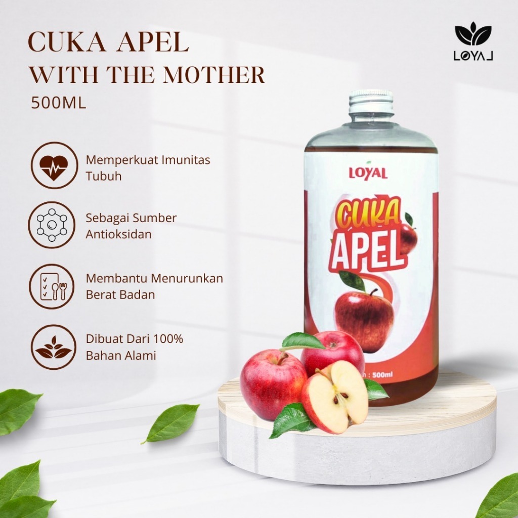 

Cuka Apel Original Asli With Mother - Minuman Sehat Original - Organik Tanpa Campuran - Diet Detox Kesehatan