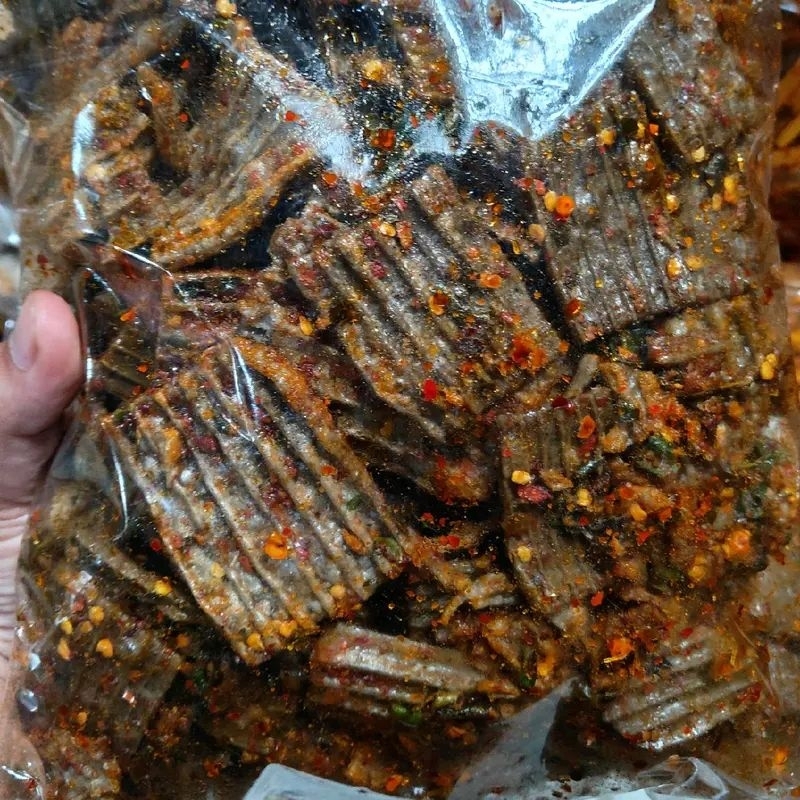 

1/2KG SEBLAK KERUPUK JENGKOL PEDAS DAUN JERUK