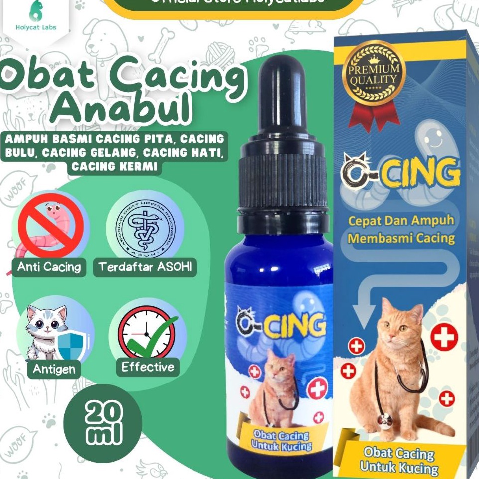 KODE X4D7 Obat Cacing Kucing Ampuh Membasmi cacing OCing 2 ML