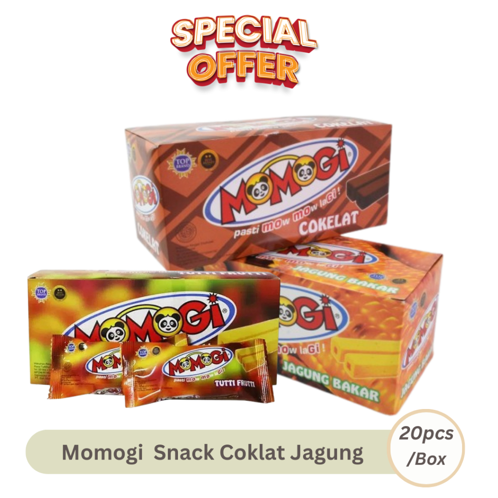 

MOMOGI Coklat /Jagung Bakar - Isi 20pcs @5gr