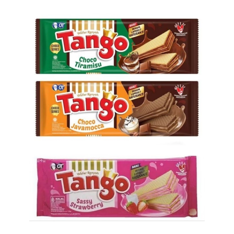 

Tango Wafer Strawberry / Choco Javamocca / Choco Tiramisu 110gr