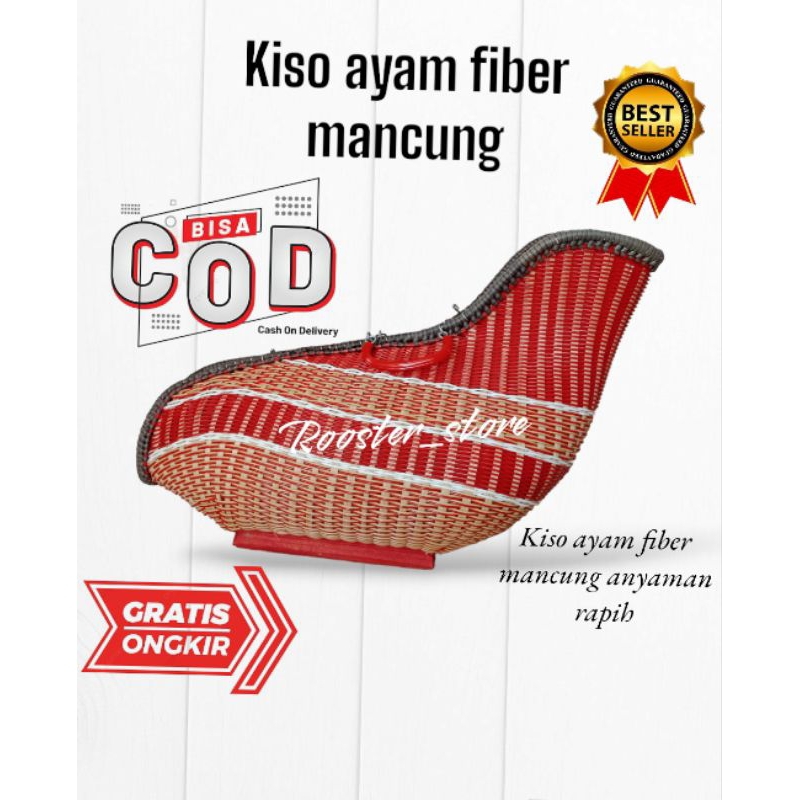 PROMO KISO AYAM FIBER MANCUNG KISA AYAM LEHER ANGSA PANJANG TAS AYAM JAGO BANGKOK BAHAN FIBER MOTIF