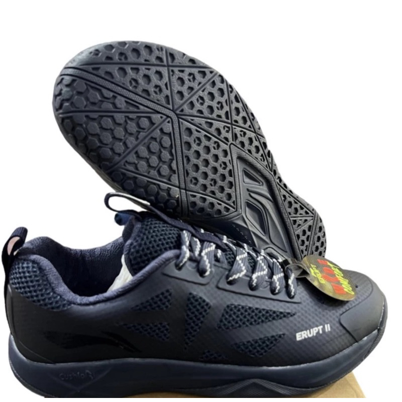 Sepatu Badminton Lining Erupt II Wide Navy SALEEE