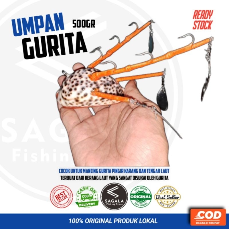 Umpan gurita anti mocel 500 gram kuwuk / keong katik