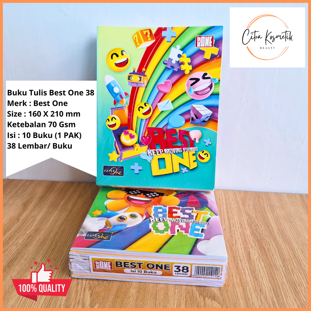 

Buku Tulis Best One 38 Lbr / Buku Tulis Isi 10 PCS / Buku 38lbr / Buku Tulis Termurah 38 BestOne
