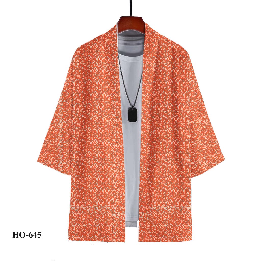 Outer Kimono Pria Multifungsi Keren Kekinian Kombinasi Batik Terbaru