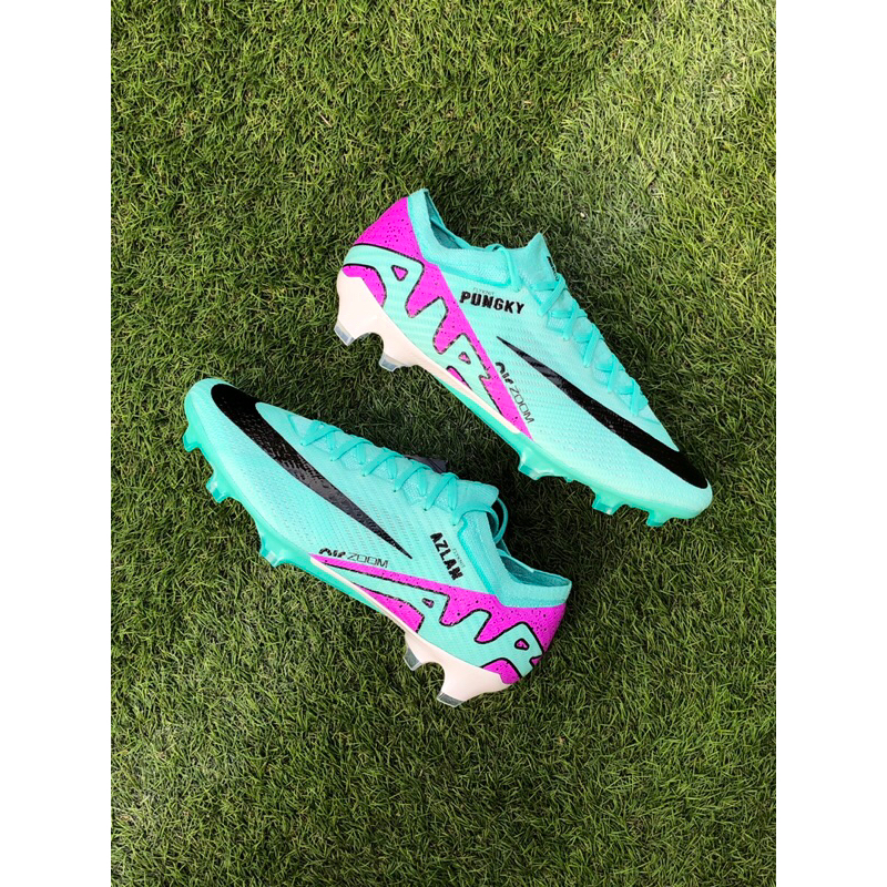 NIKE ZOOM MERCURIAL VAPOR 15 ELITE FG - HYPER TURQ + BORDIR NAMA