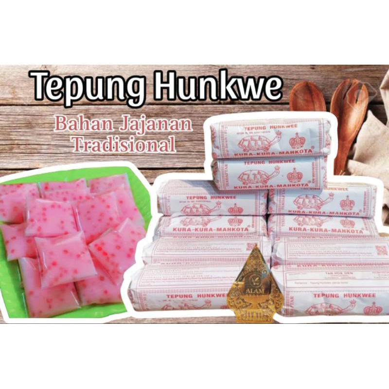 

Tepung Hunkwee Kura-Kura Mahkota 95gr, 1 pak isi 10 pcs