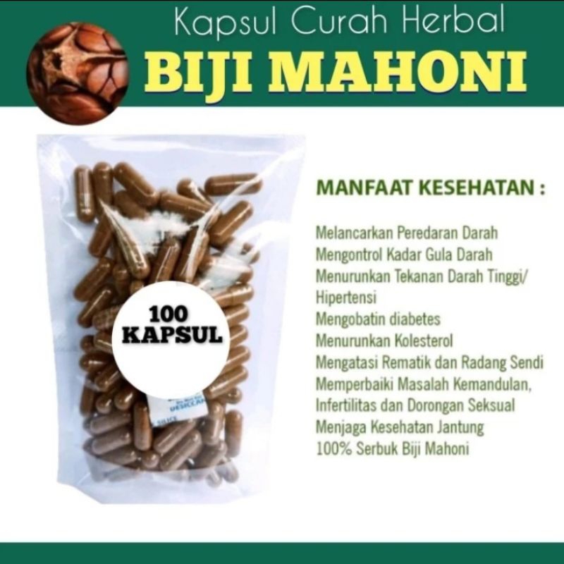 Kapsul Curah Herbal Biji Mahoni 100 Kapsul