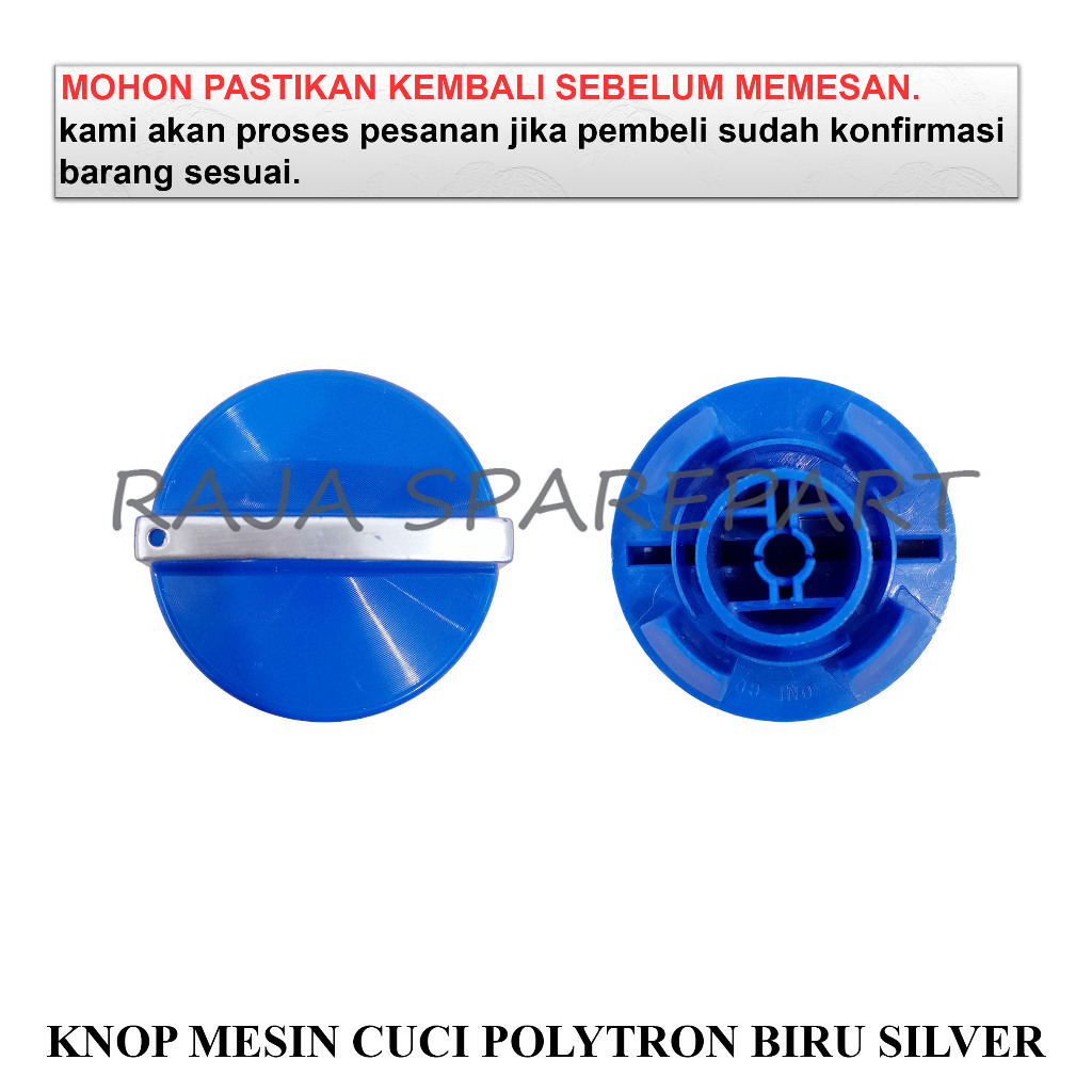 KMPBS KENOP PUTARAN MESIN CUCI / KNOB / KNOP MESIN CUCI POLYTRON BIRU SILVER