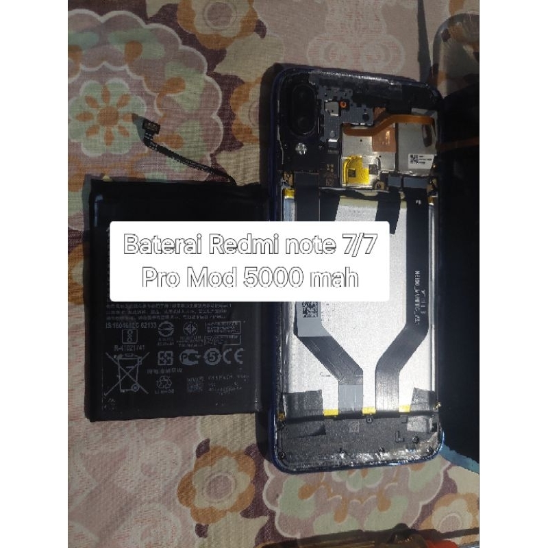 Baterai Mod 5000 mah Redmi Note 7/7 Pro