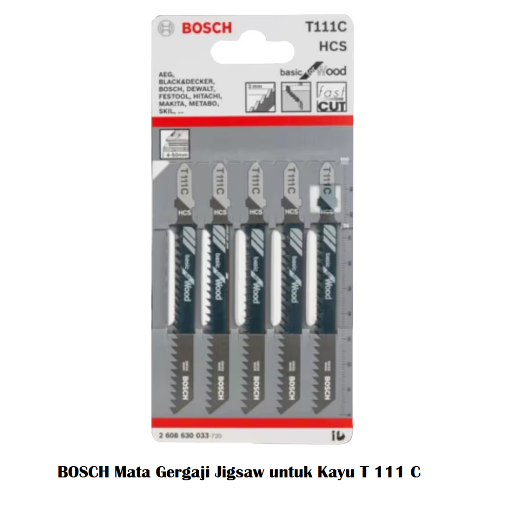 BOSCH Mata Gergaji Jigsaw untuk Kayu