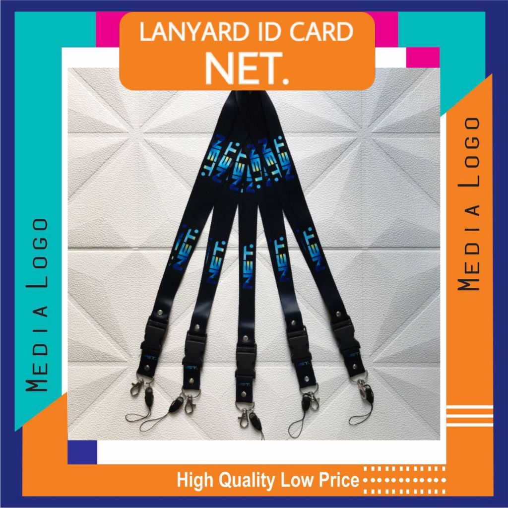 

Lanyard Gantungan Id Card NET TV PRINTING (TANPA HOLDER)