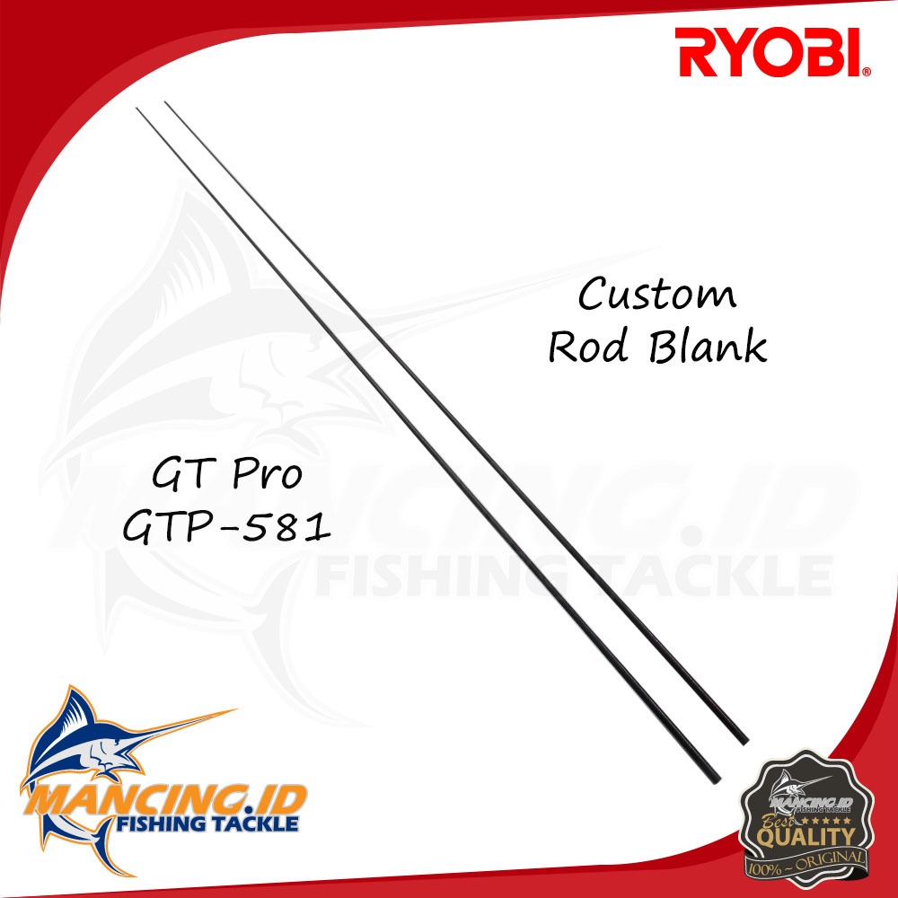 Ryobi GT PRO Custom Rod Blank Joran Pancing Laut Kuat Carbon Hollow