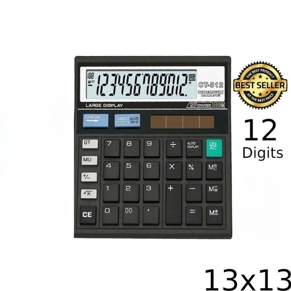 

WTT Kalkulator Citizen CT-512 12 Digit Dual 2 Power Check Correct Calculator Meja Dagang CT 512