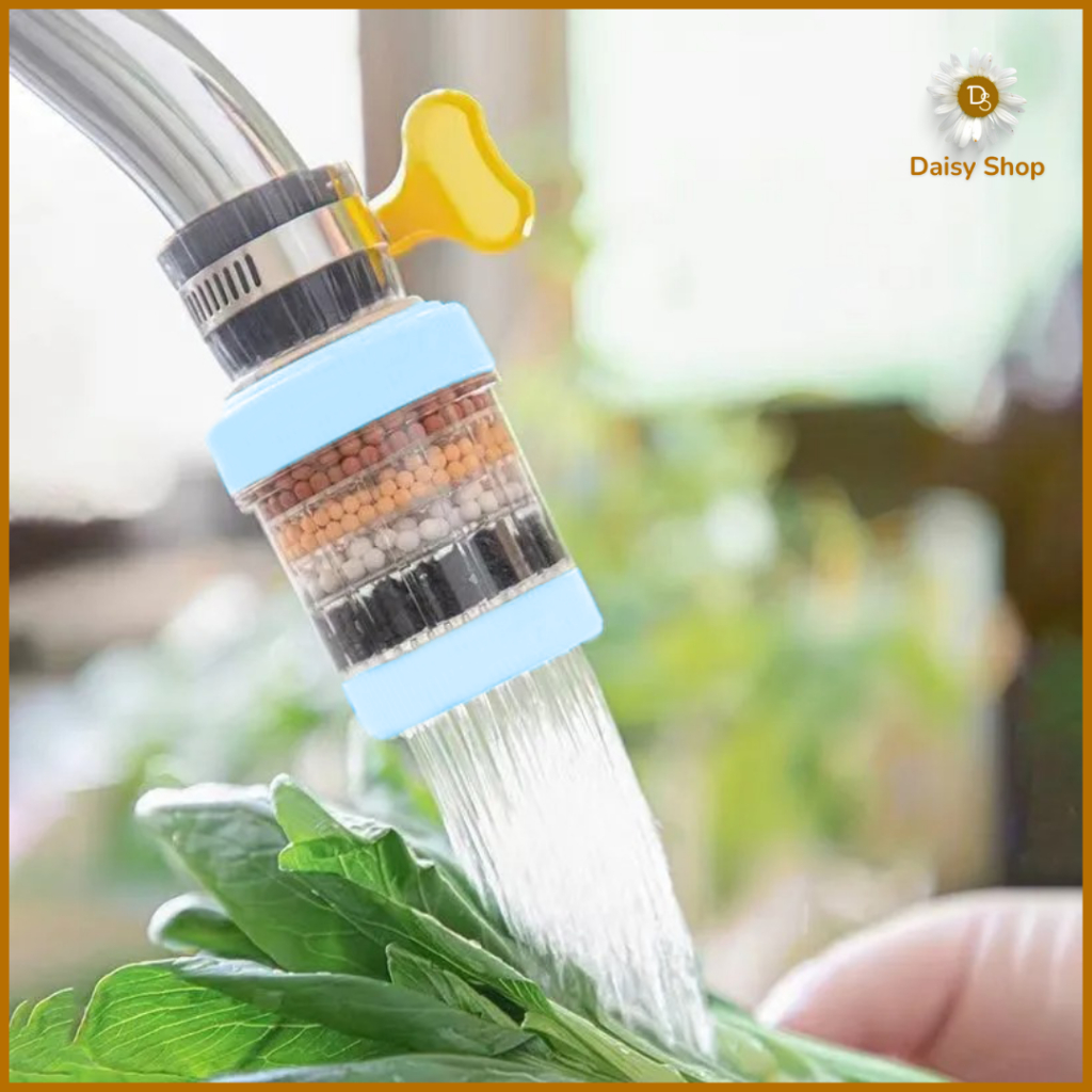 (DS) Saringan Air Kran Filter Sambungan Keran Wastafel Dengan 4 Lapis Penyaring Water Filter Karbon