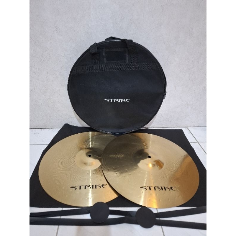 Cymbal Drumband 16" BRASS + tas + tali