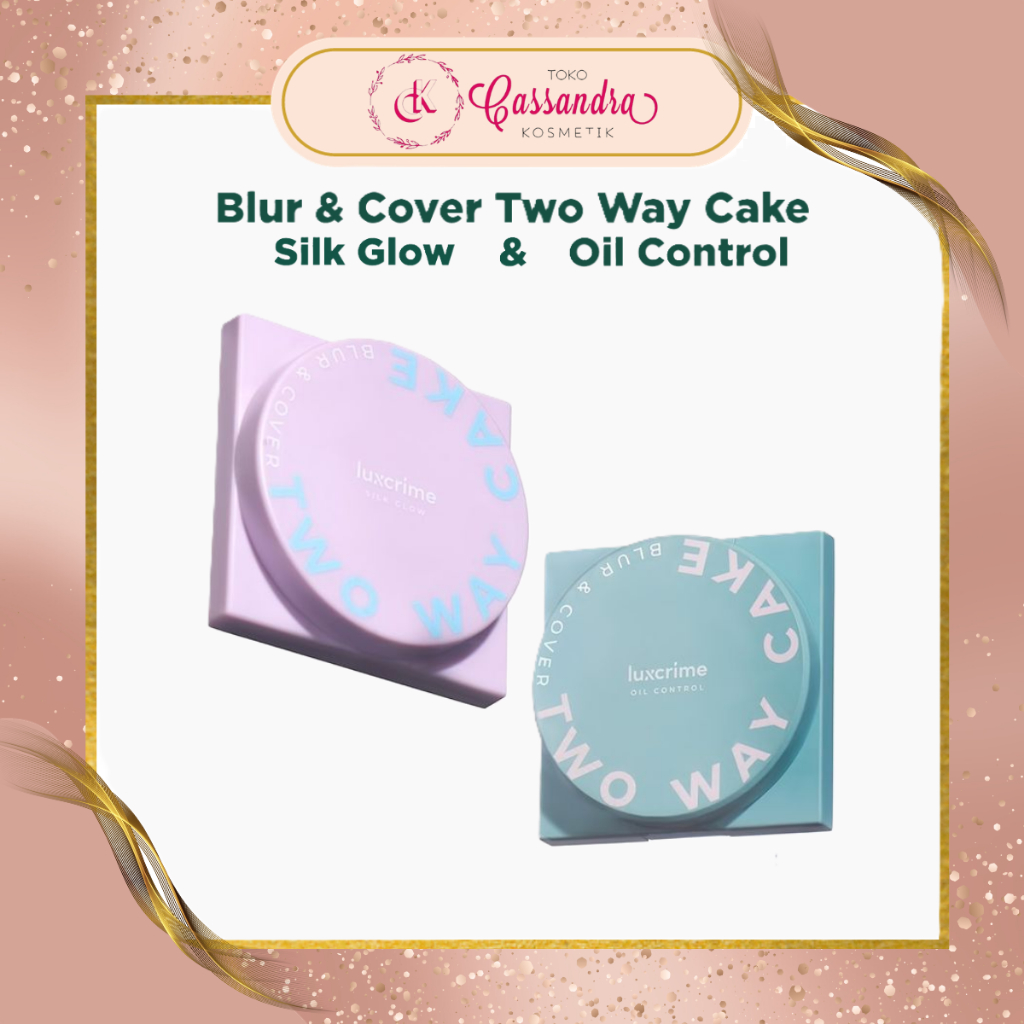 LUXCRIME BLUR & COVER TWO WAY CAKE ALL VARIAN | TWC | BEDAK PADAT