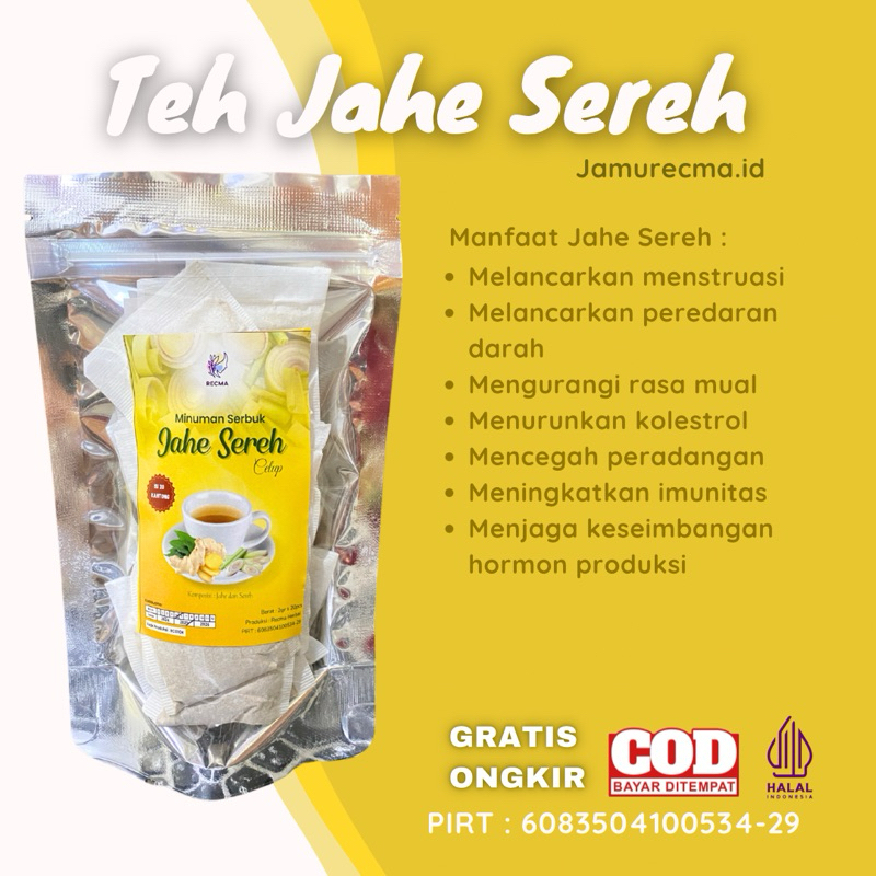 

Teh Jahe Sereh Kolestrol Anti Mual isi 20