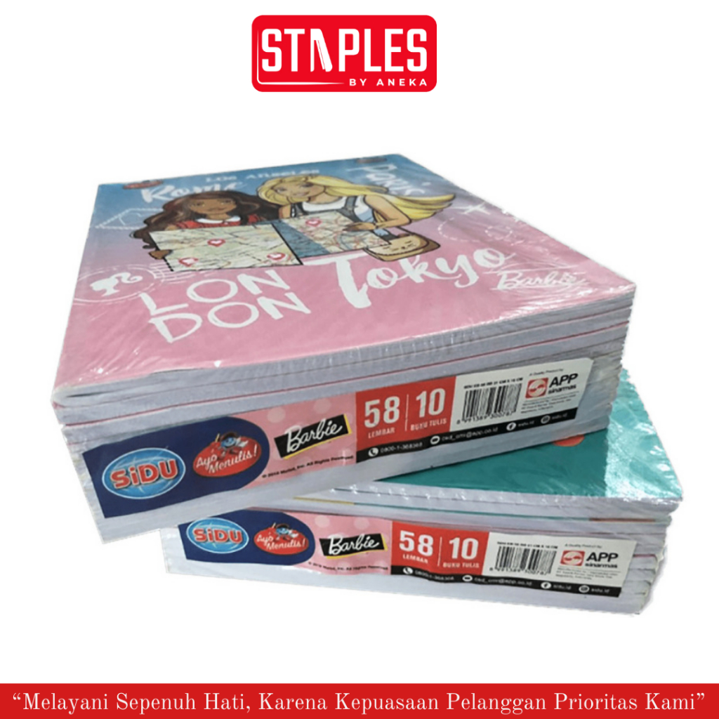 

SIDU Buku Tulis Isi 58 Lembar (1 Pack isi 10 Pcs) / Buku Tulis SIDU