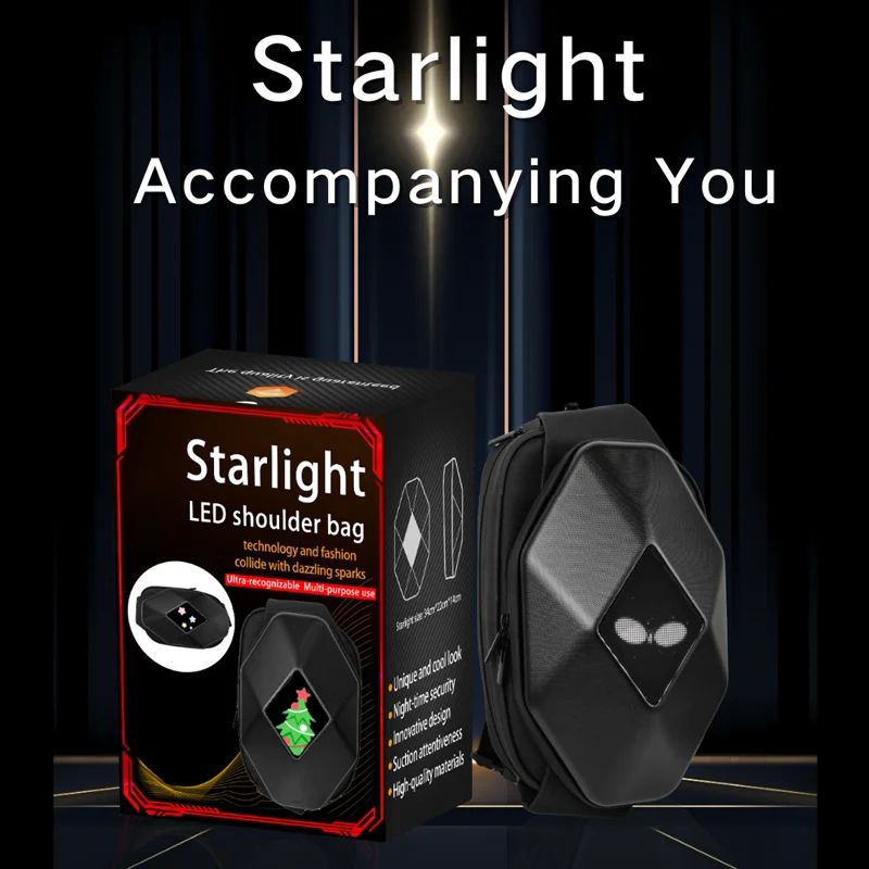 Layar tampilan LED Tas Sepeda Motor Perlengkapan Moto Bagasi Bahu Multifungsi Kapasitas Tinggi